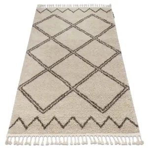 Oblíbený Koberec BERBER ASILA B5970 krém / hnědý Fredzle berber marokánský