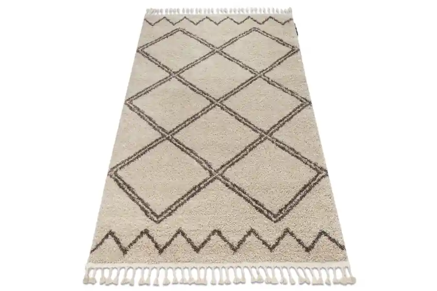 Oblíbený Koberec BERBER ASILA B5970 krém / hnědý Fredzle berber marokánský