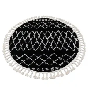 Must-Have Koberec BERBER ETHNIC G3802 kruh černý / bílý Fredzle berber marokánský