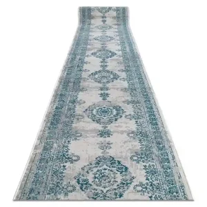 Expresní Doručení Běhoun Vintage 22206064 Rozeta tyrkys/ šedý