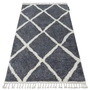 Expresní Doručení Koberec BERBER CROSS B5950 šedý / bílý Fredzle berber marokánský