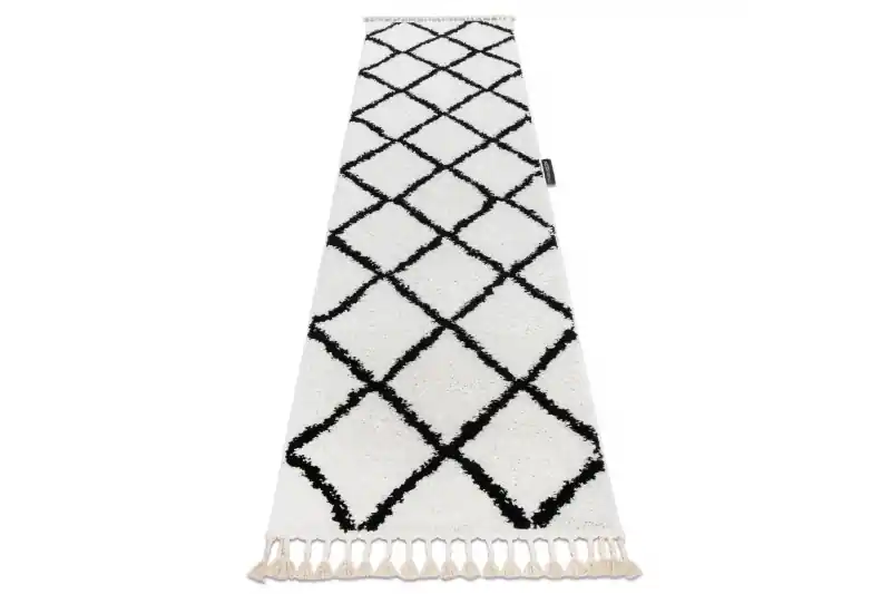 Koberec/běhoun BERBER CROSS bílý Akce