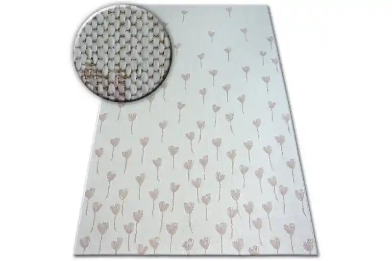 Koberec SIZAL FLAT 48779/526 Kvítky krém růžový Must-Have