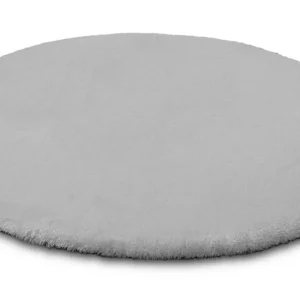 Koberec kruh RABBIT light grey Autentický