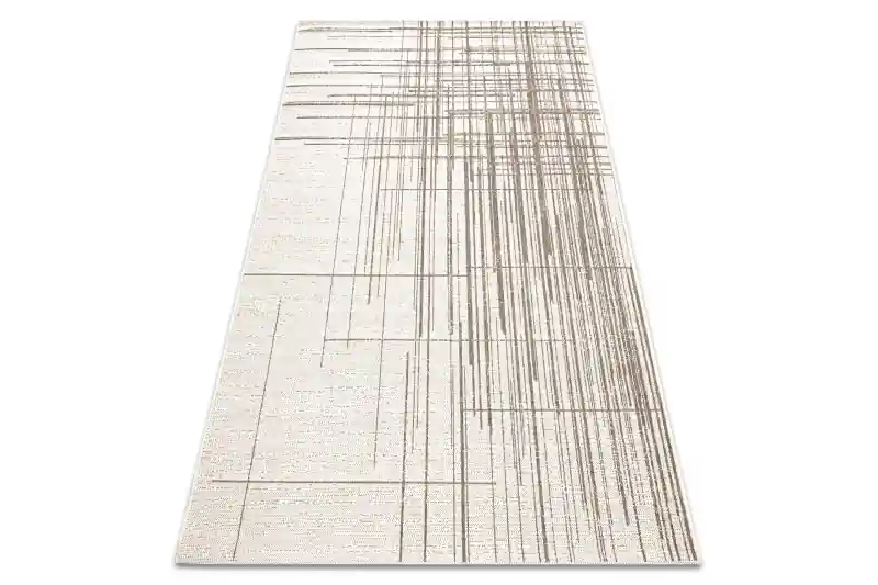 Koberec SIZAL FLOORLUX 20488 Línie šampaňské / tmavý béž Nízká Cena