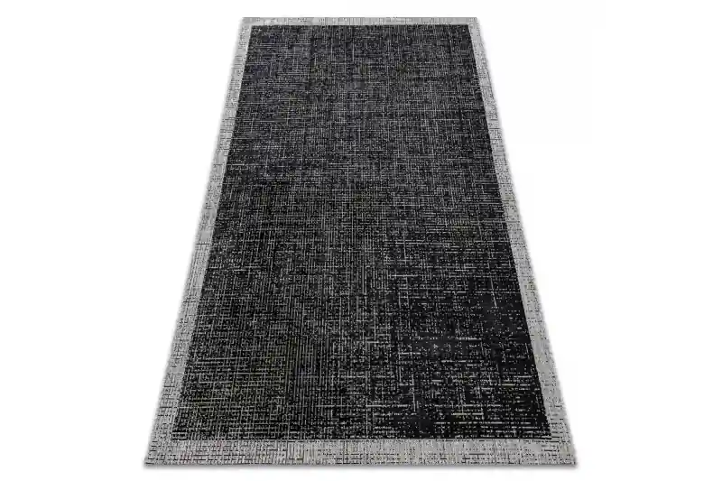Koberec SIZAL FLOORLUX 20401 čierny/ strieborný Sezónní Sleva
