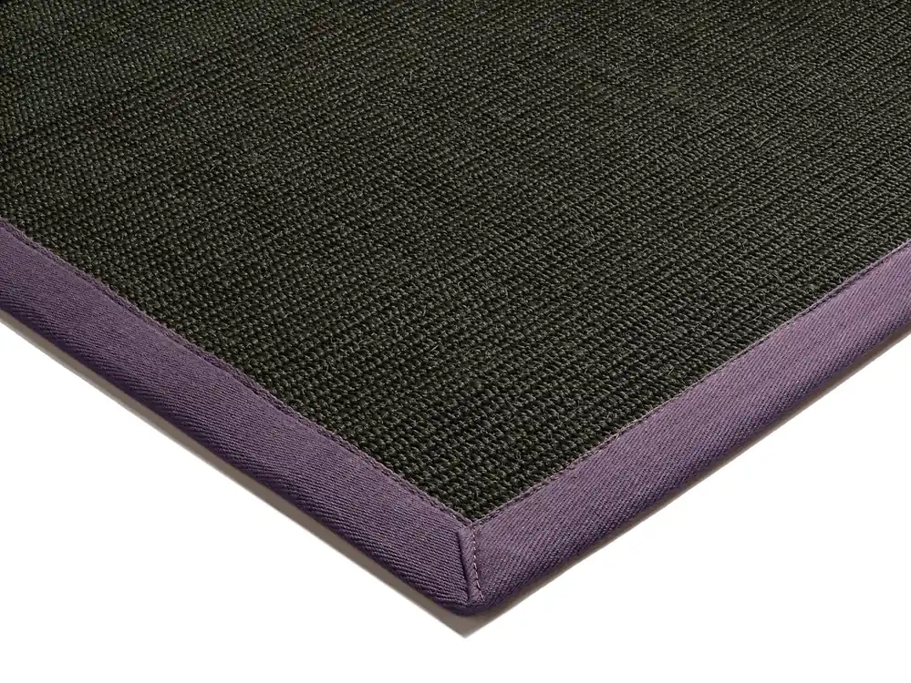 Koberec Sisal černý / fialový Originální
