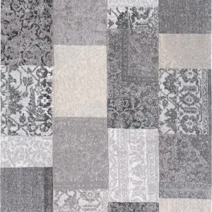 Koberec Patchwork šedý/černý Výprodej