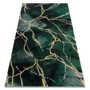Nakupujte Hned Koberec EMERALD exkluzivní 1018 glamour, styl marmur lahvově zelený/zlatý