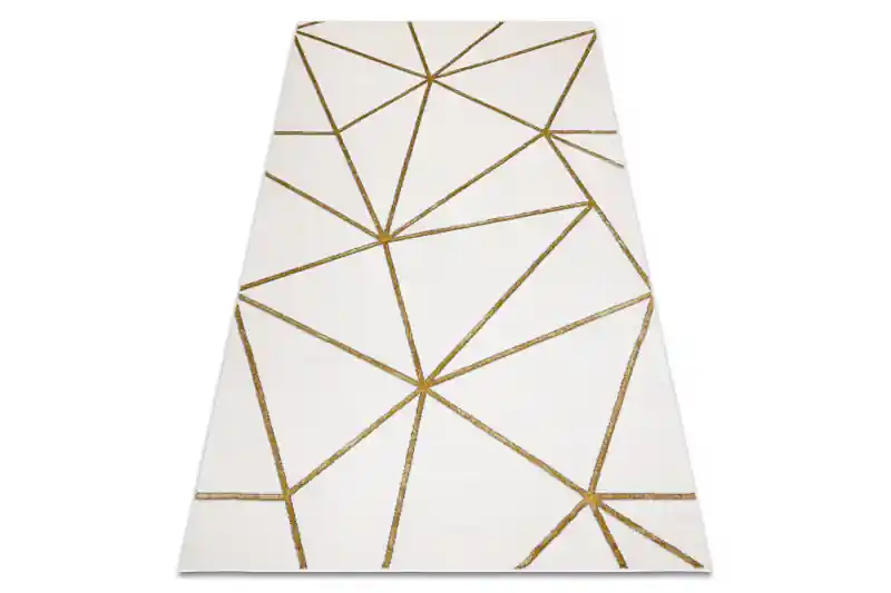Nejprodávanější Koberec EMERALD exkluzivní 1013 glamour, styl geometrický krémový / zlatý
