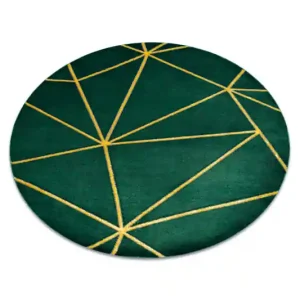 Nejlepší Cena Koberec EMERALD exkluzivní 1013 kruh - glamour, geometrický zelený/zlatý