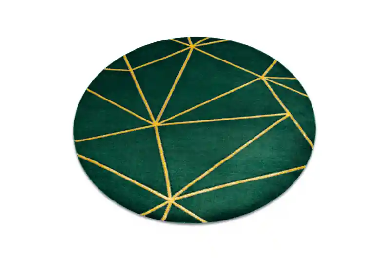 Nejlepší Cena Koberec EMERALD exkluzivní 1013 kruh - glamour, geometrický zelený/zlatý