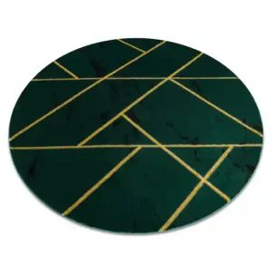 Koberec EMERALD exkluzivní 1012 kruh - glamour, marmur, geometrický zelený/zlatý Nakupujte Hned