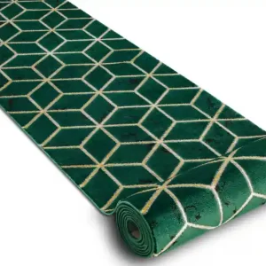 Běhoun EMERALD exkluzivní 1014 glamour, styl kostka zelený/zlatý Must-Have