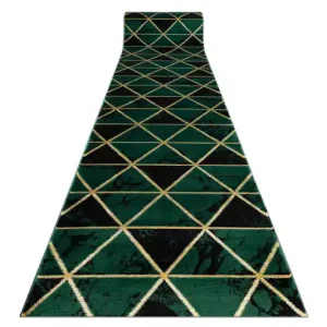 Běhoun EMERALD exkluzivní 1020 glamour, marmur, trojúhelníky zelený/zlatý Sleva