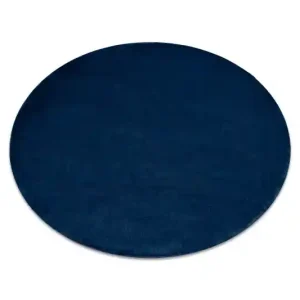 Protiskluzový koberec POSH kruh Shaggy navy granát, plyš Výhodná Nabídka
