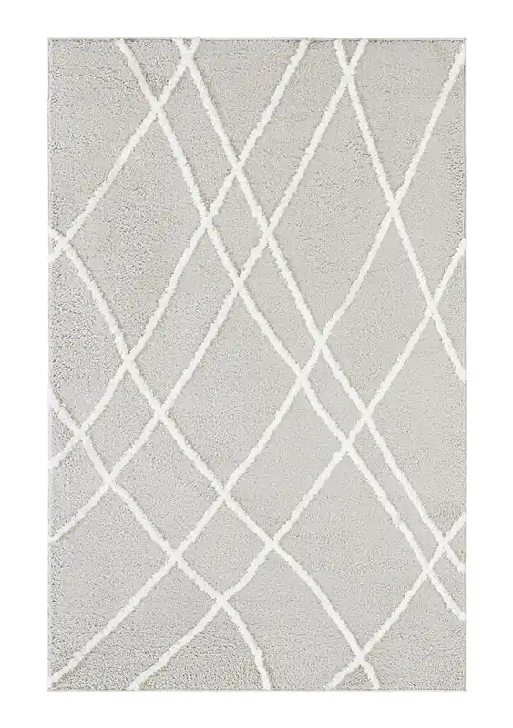 Koberec FEATHER SOFT 2 šedý / ivory Pouze Dnes