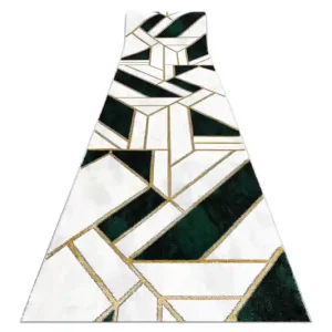 Běhoun EMERALD exkluzivní 1015 glamour, marmur, geometrický zelený/zlatý Přímo Od Výrobce