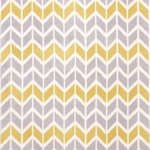 Sleva Koberec Arlo 06 Chevron Lemon šedý
