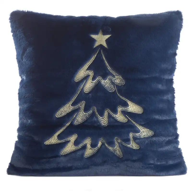Výhodná Nabídka Povlak na polštář CHRISTMAS 120C modrý / šampaňský