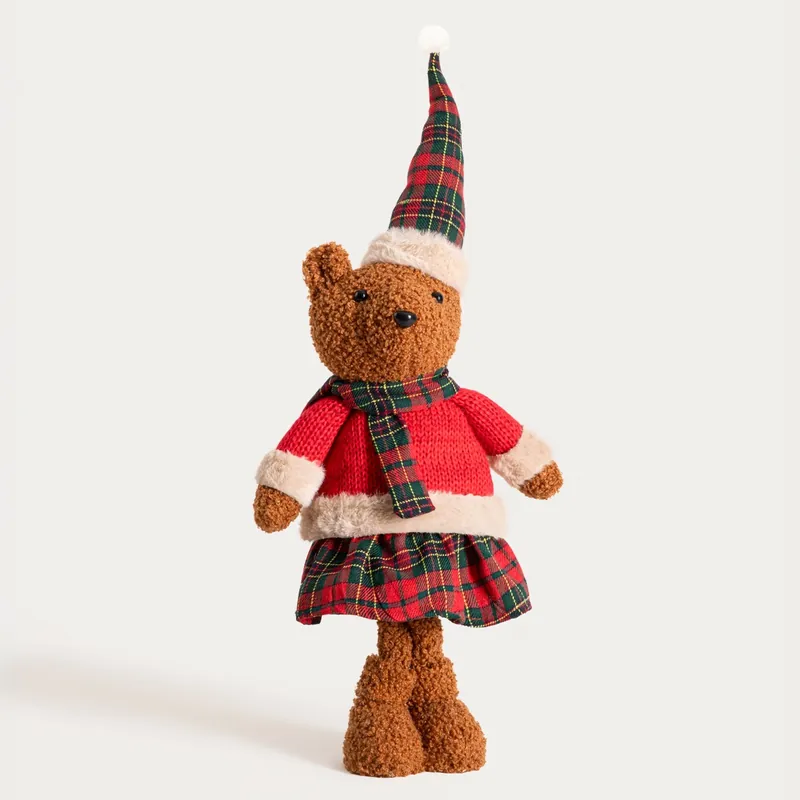 Vánoční dekorace TARTAN medvídek 752254 Cenový Hit