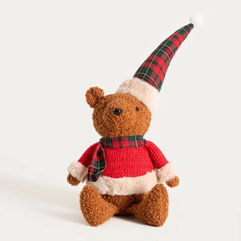 Vánoční dekorace TARTAN medvídek 752278 Poslední Šance