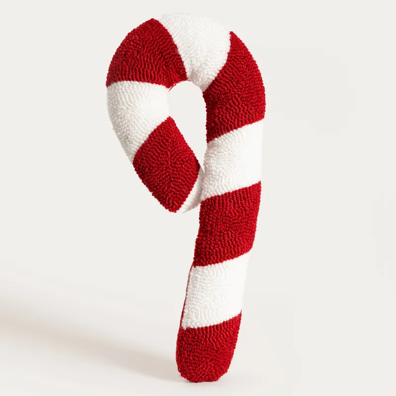 Dekorační polštář CANDY CANE bílý / červený 757266 Super Cena