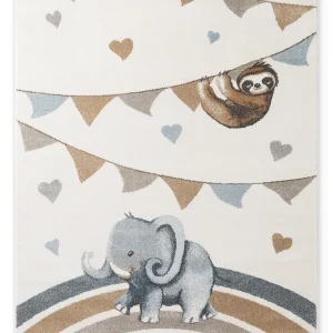 Dokud Zásoby Vydrží Koberec Villeroy & Boch BOHO KIDS Walk like an Elephant Rainbow Party krémový