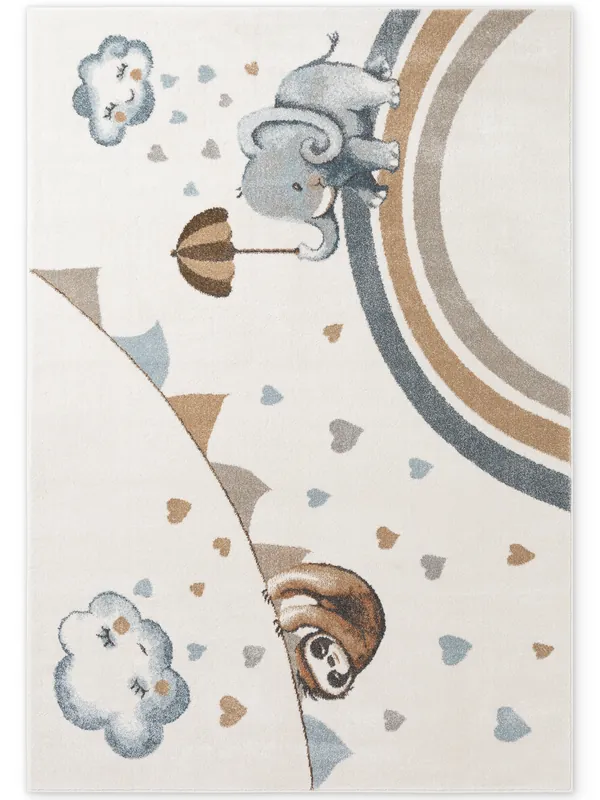 Tovární Cena Koberec Villeroy & Boch BOHO KIDS Walk like an Elephant Rainy Party krémový