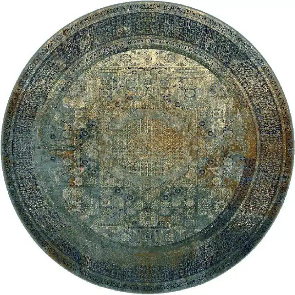 Koberec OMEGA Mamluk tmavomodrý kruh Časově Omezené