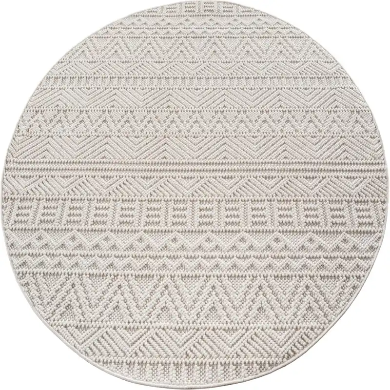 Akce Koberec HELIX 3D boho krémový kruh