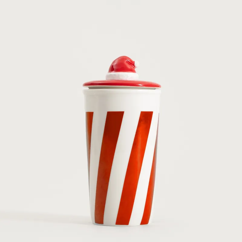 Finální Výprodej Hrnek HOMBER červený / bílý 761188 450 ml