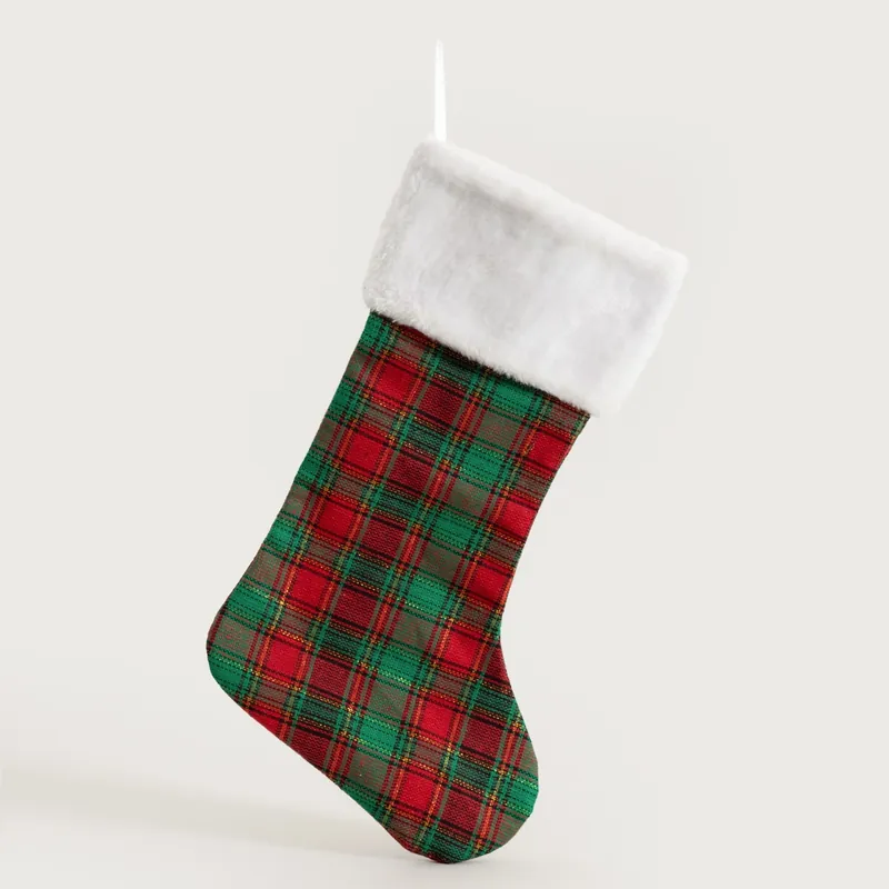 Zlevněný Vánoční dekorace TARTAN červená / zelená 752094