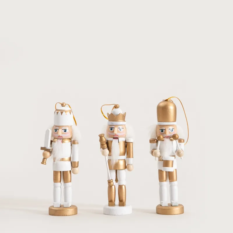 Zlevněný Závěsná vánoční dekorace NUTCRACKER louskáček 754432 (3 ks)