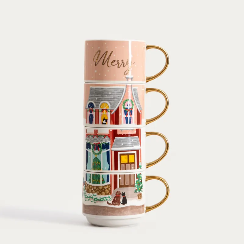 Koupit Online Sada hrnků VELISSE růžová 761195 200 ml (4 ks)