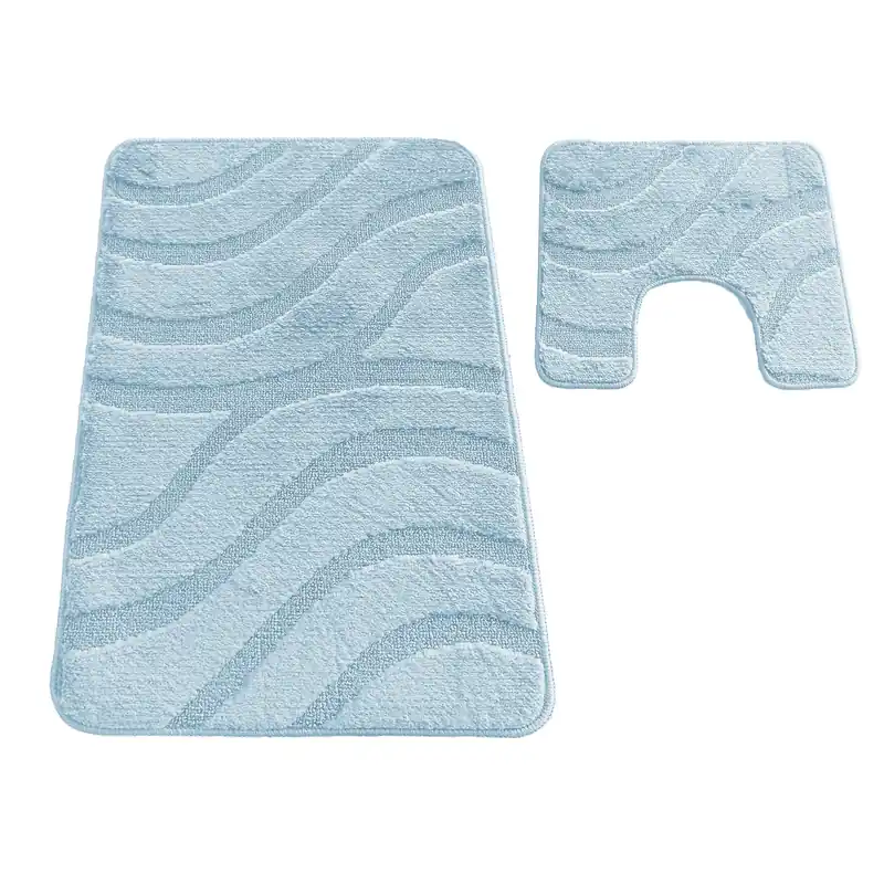 Výhodná Nabídka Sada koupelnových koberečků Montana Symphony Baby Blue