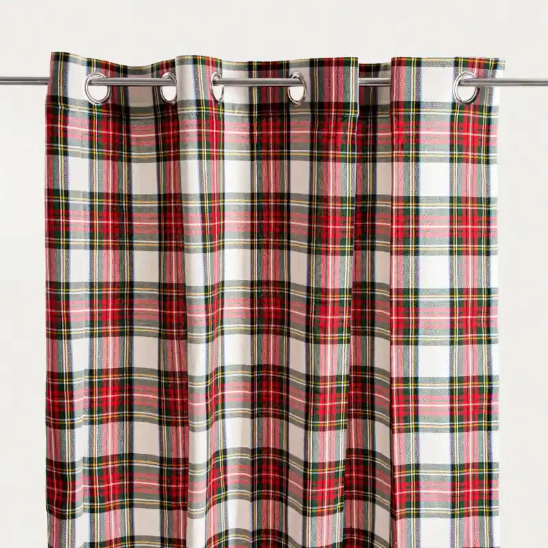 Hotový závěs TARTAN 761447 - na průchodkách Nejlepší Volba