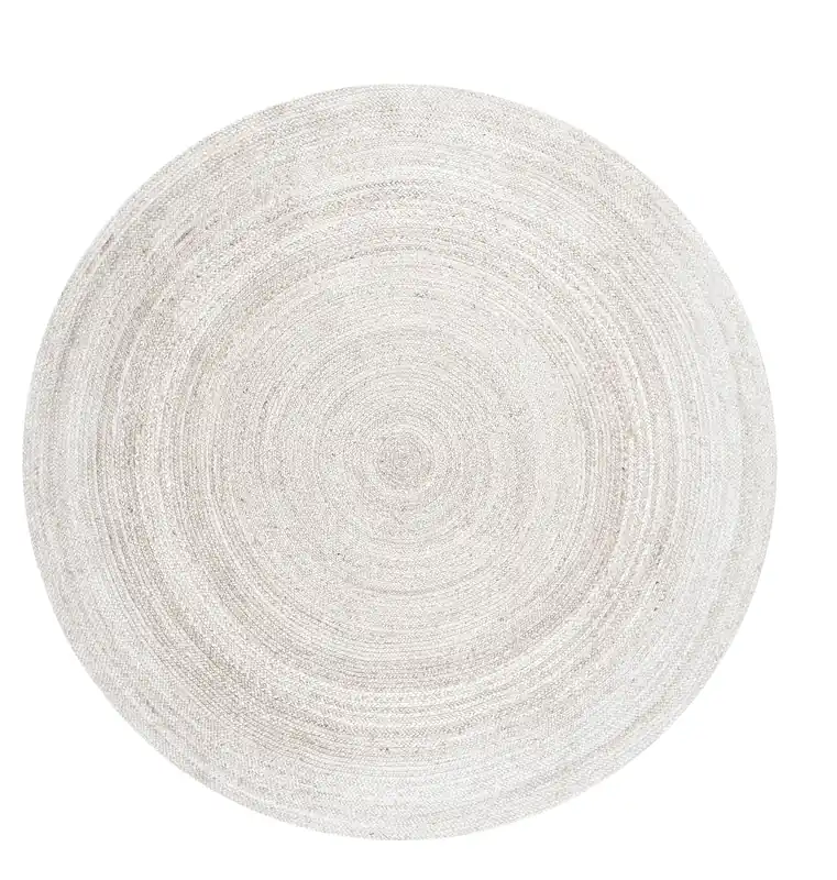 Koberec Hanse Home Jute Braided Rangpur bílý kruh Cenová Bomba