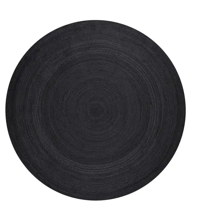 Cenově Výhodný Koberec Hanse Home Jute Braided Rangpur černý kruh