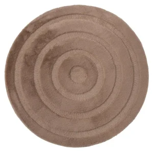 Zlevněný Koupelnový kobereček MOYO CIRCLE hnědý kruh