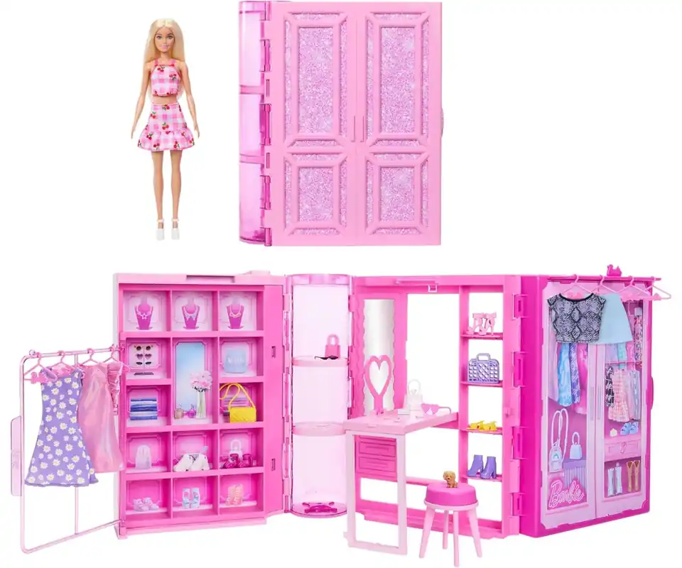 Mattel Barbie Módní panenka se šatníkem HXD58 Objednat Nyní
