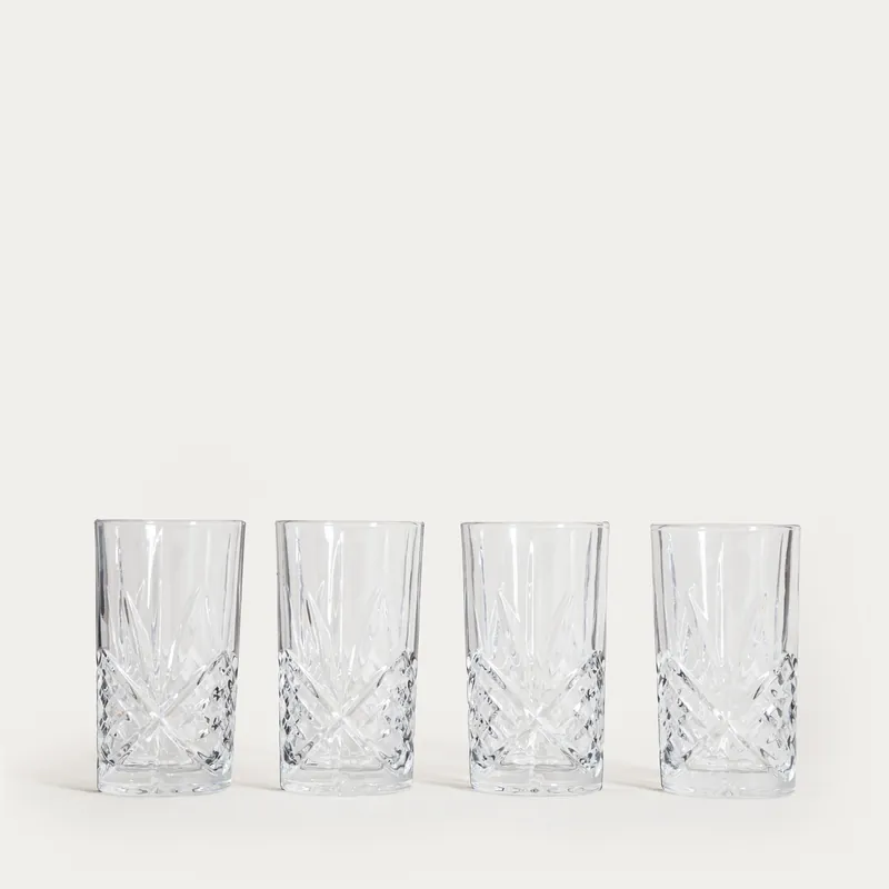 Sada sklenic MIRRA průsvitná 771477 350 ml (4 ks) Cenový Hit