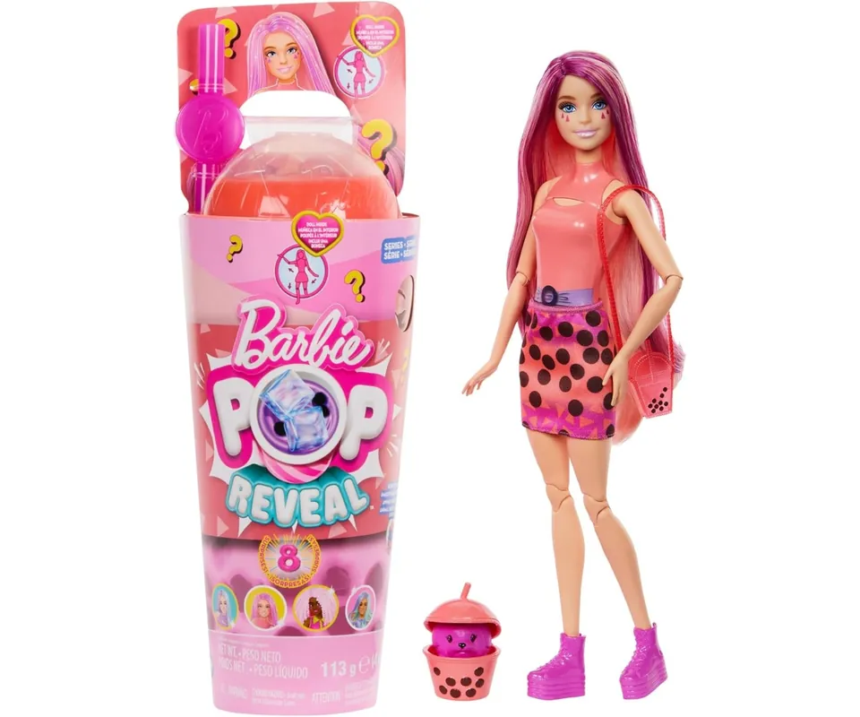 Značkový Mattel Barbie HTJ22 Pop Reveal Bubble Tea Mango