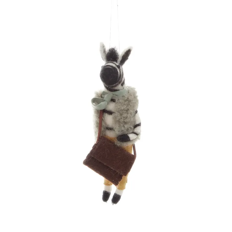 Vánoční ozdoba PETTIES zebra v zimním oblečení 863948 Top Prodej