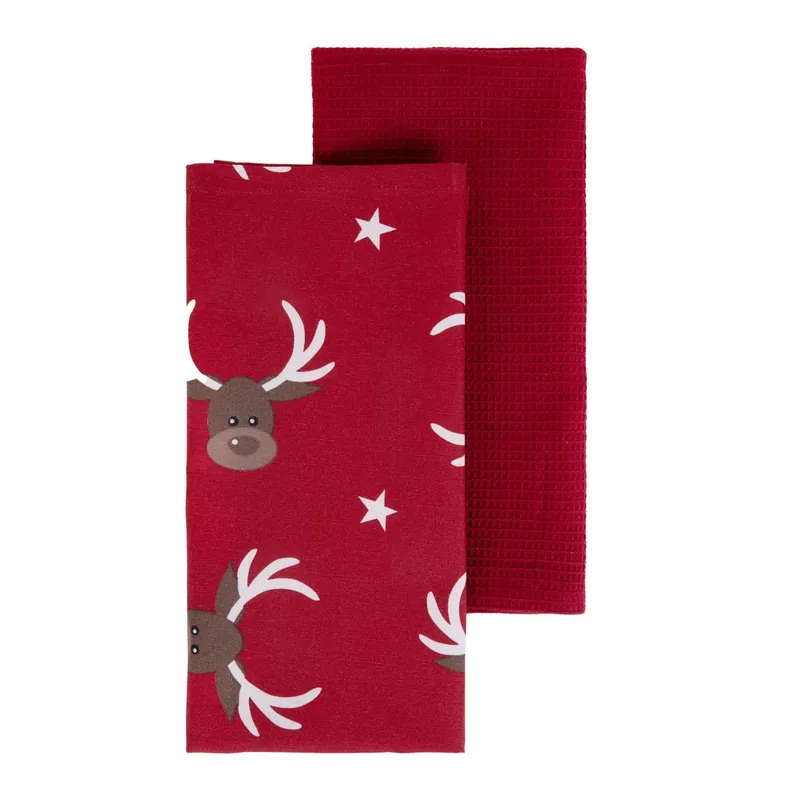 Originální Sada kuchyňských utěrek REINDEER se sobíky 871073