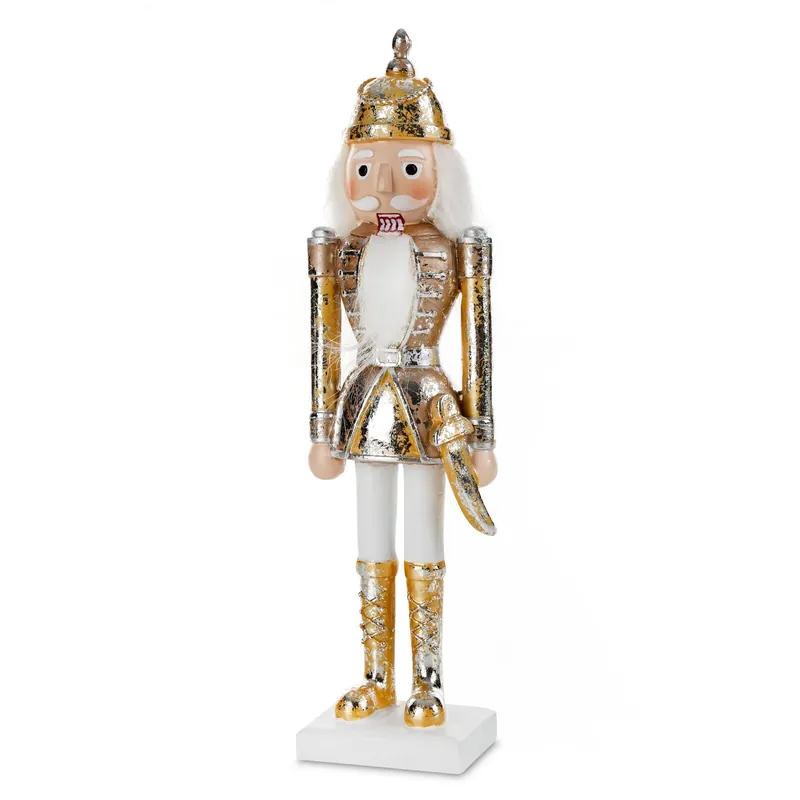 Vánoční dekorace louskáček FIG 79 C zlatá / stříbrná Ověřený