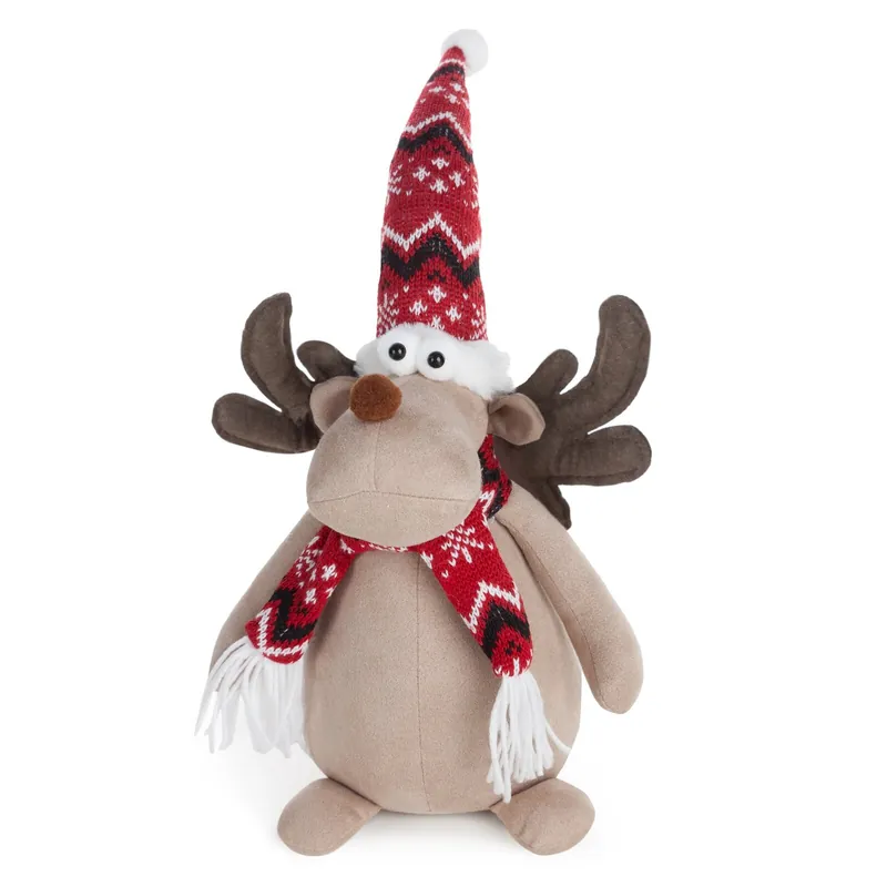Vánoční dekorace DOLL 104 B béžová / červená Značkový