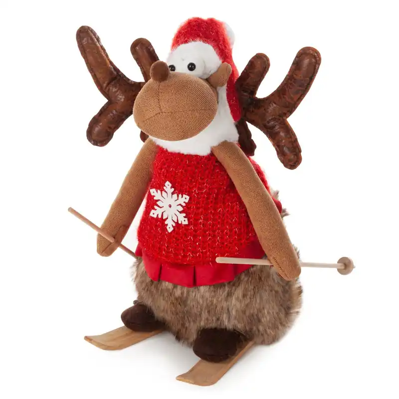 Nová Kolekce Vánoční dekorace DOLL 105 B červená / hnědá