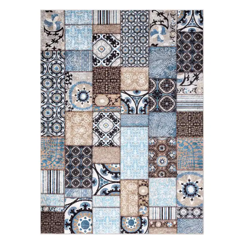 Ihned K Objednání Koberec MIRO 51913.802 patchwork, modrý / hnědý