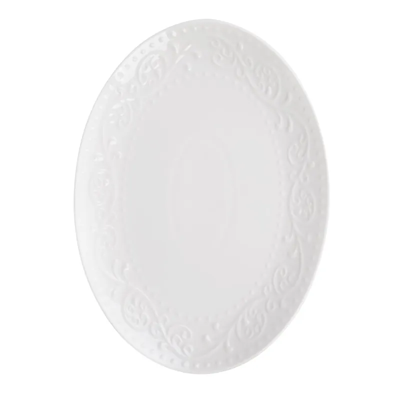 Servírovací talíř SYLIA s ornamentem 874715 35x25 cm Akce